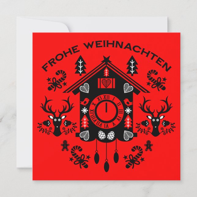 Frohe Weihnachten Karte (Vorderseite)