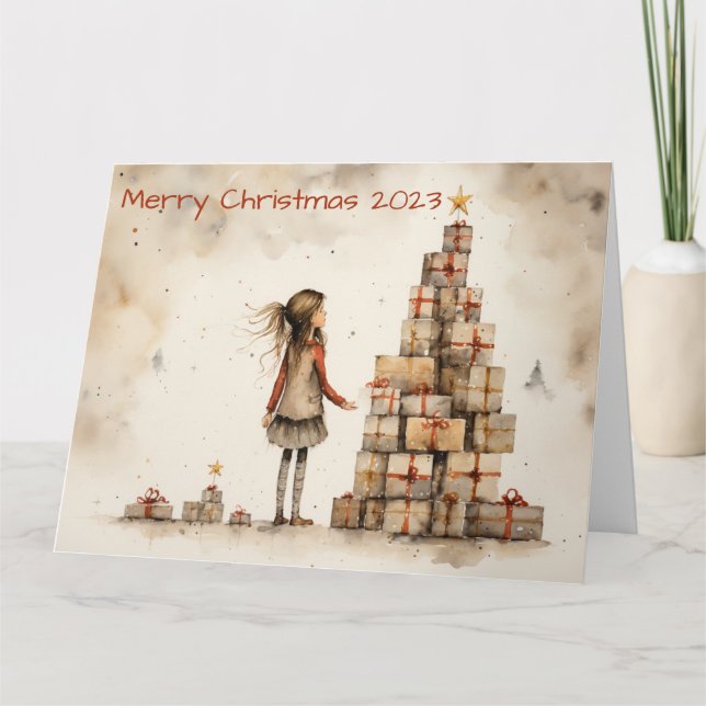 Frohe Weihnachten Karte (Vorderseite)