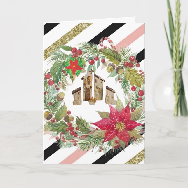 Frohe Weihnachten! Karte (Vorderseite)