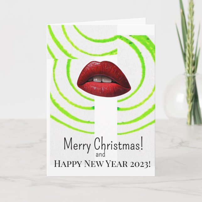 Frohe Weihnachten! Karte (Vorderseite)