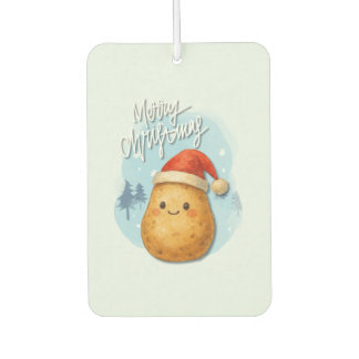 Frohe Weihnachten Kartoffel Autolufterfrischer