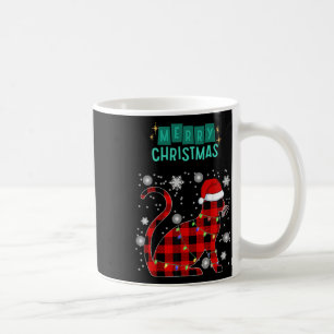 Frohe Weihnachten Katze Kariert Grafik Für Katzenl Kaffeetasse