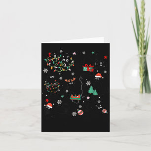 Frohe Weihnachten Katze Süße Kätzchen Katzen Weihn Karte