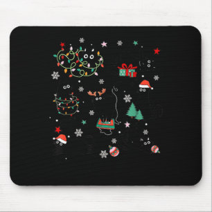 Frohe Weihnachten Katze Süße Kätzchen Katzen Weihn Mousepad