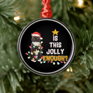 Frohe Weihnachten Katzen Ornament Aus Metall