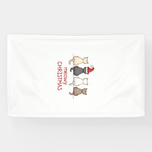 Frohe Weihnachten Katzen Süße Kätzchen Katzen Weih Banner