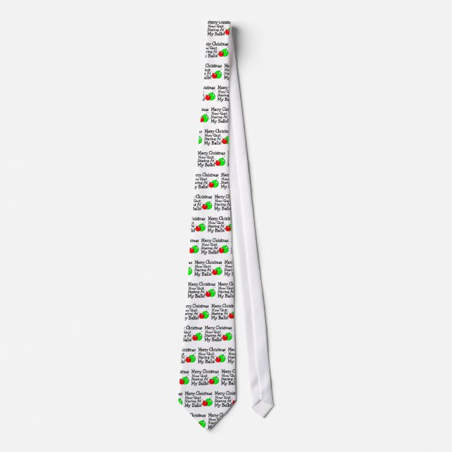 Frohe Weihnachten kein beendigtes Anstarren Krawatte (Vorderseite)