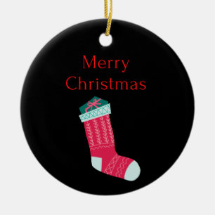 frohe Weihnachten Keramik Ornament