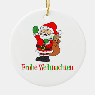Frohe Weihnachten Keramik Ornament