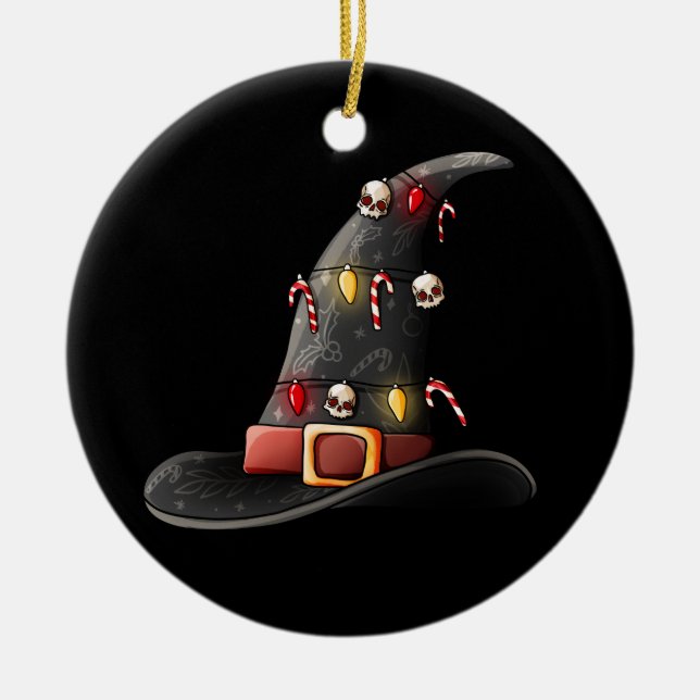 Frohe Weihnachten Keramik Ornament (Vorne)