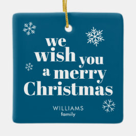 Frohe Weihnachten  Keramikornament