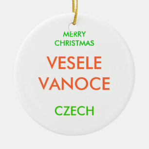 FROHE WEIHNACHTEN, KERAMIKORNAMENT
