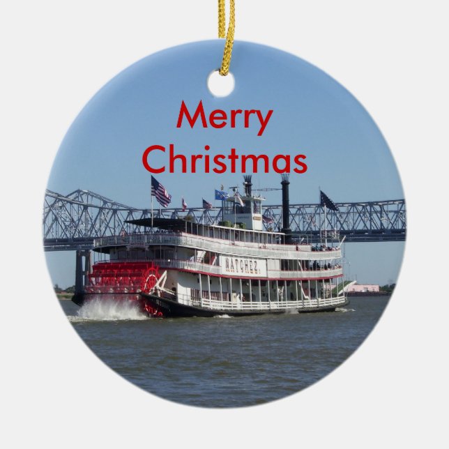 Frohe Weihnachten Keramikornament (Vorne)