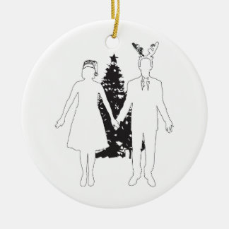 Frohe Weihnachten Keramikornament
