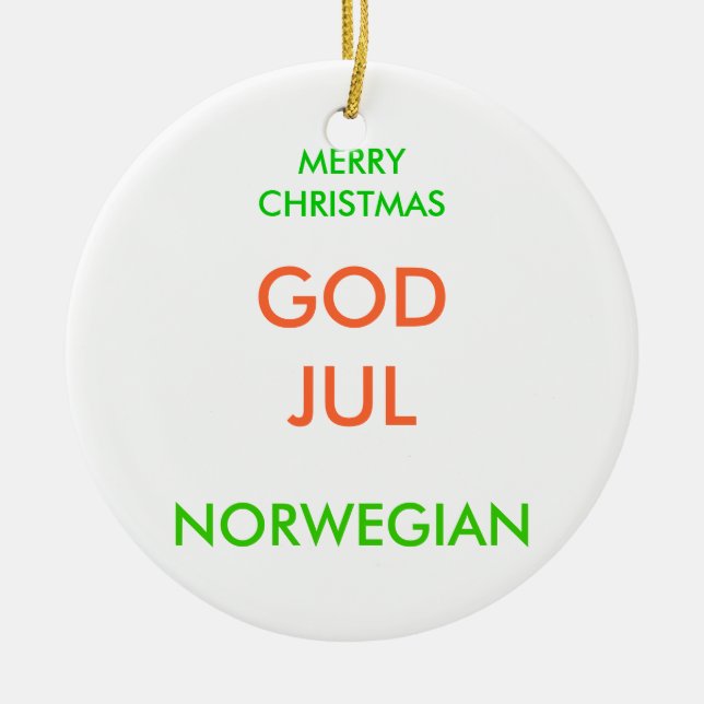 FROHE WEIHNACHTEN, KERAMIKORNAMENT (Vorne)