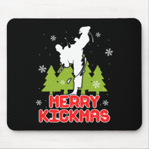 Frohe Weihnachten Kickmas Lustiger Weihnachtsbaum Mousepad