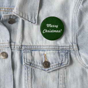 Frohe Weihnachten Kiefer Nahaufnahme Pinback Button