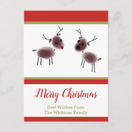 Frohe Weihnachten Kinder Art Rentier Holiday