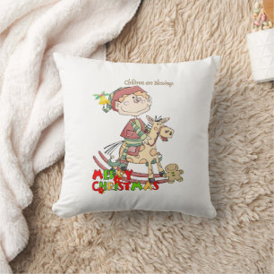 Frohe Weihnachten Kinder Segenssprüche Wurfkissen Kissen