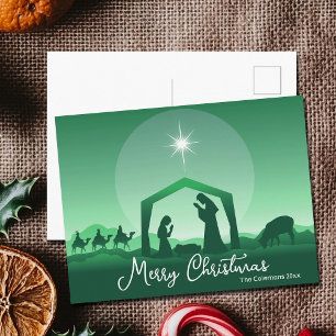 Frohe Weihnachten Kippenszene Grün Religiös