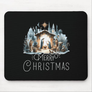 Frohe Weihnachten Kippfigur Nordstern von Jesus Mousepad