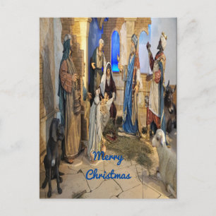 Frohe Weihnachten Kippfigur Postkarte