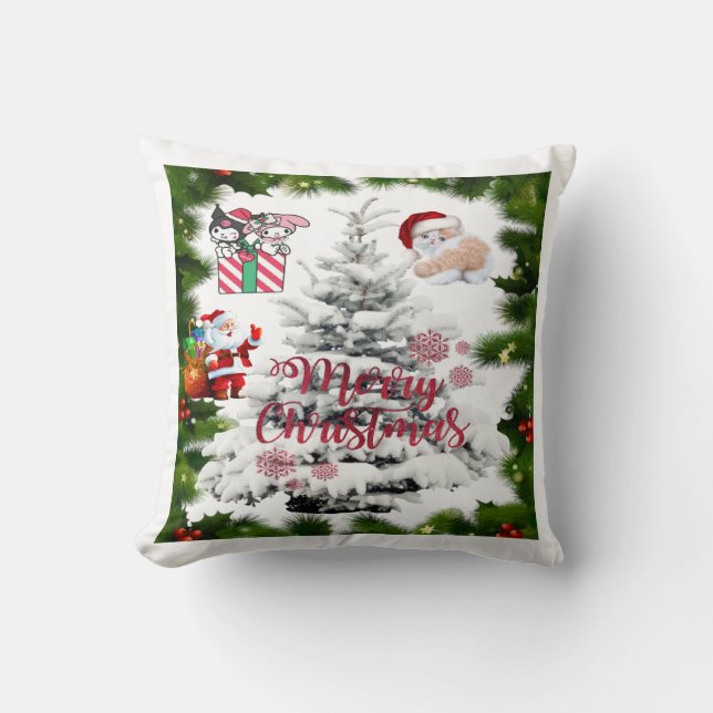 Frohe Weihnachten Kissen (Vorderseite)