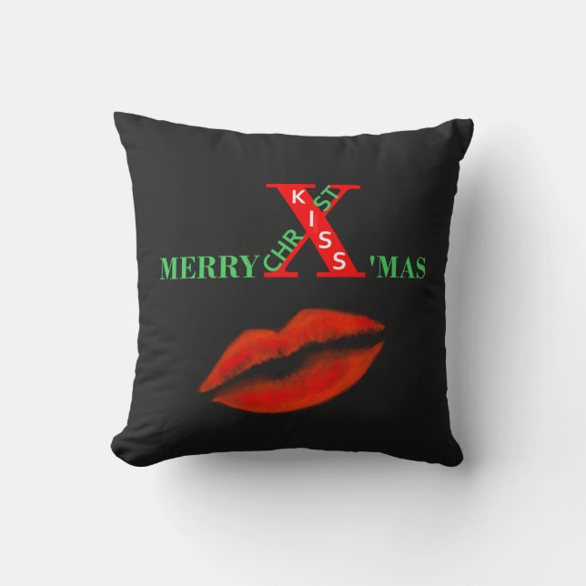 Frohe Weihnachten Kissen (Vorderseite)