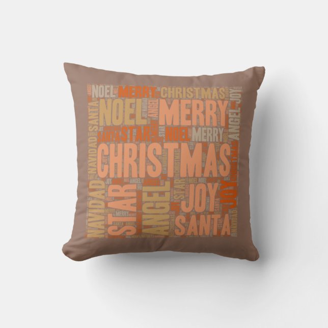 Frohe Weihnachten Kissen (Vorderseite)