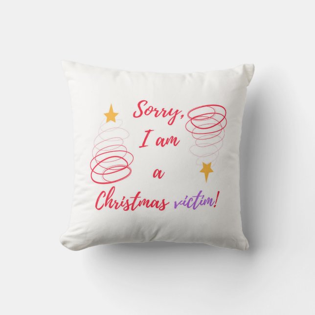 Frohe Weihnachten Kissen (Vorderseite)