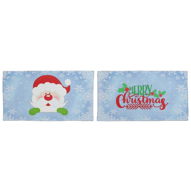 Frohe Weihnachten Kissenbezug (Vorderseite-Set)