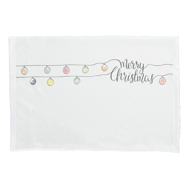 Frohe Weihnachten Kissenbezug (Vorderseite)