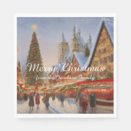 Frohe Weihnachten Kitsch Nostalgischer Deutscher M Serviette