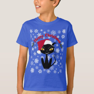 Frohe Weihnachten Kitty Katze T-Shirt
