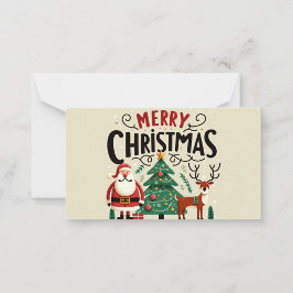 Frohe Weihnachten Klappkarte Mitteilungskarte