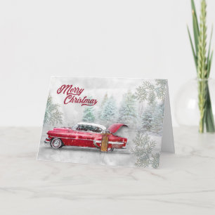 Frohe Weihnachten Klassik Car Wasserfarbe Sketch S
