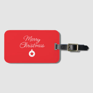 Frohe Weihnachten Klassik Einzigartig Minimalistis Gepäckanhänger