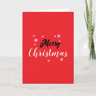 Frohe Weihnachten Klassik Einzigartig Minimalistis Karte