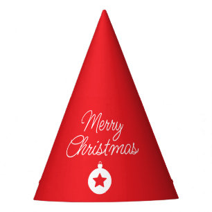 Frohe Weihnachten Klassik Einzigartig Minimalistis Partyhütchen