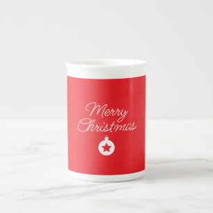 Frohe Weihnachten Klassik Einzigartig Minimalistis Prozellantasse