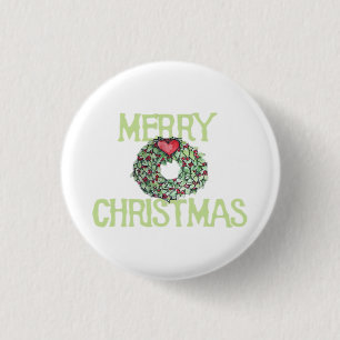 Frohe Weihnachten Klassiker Button
