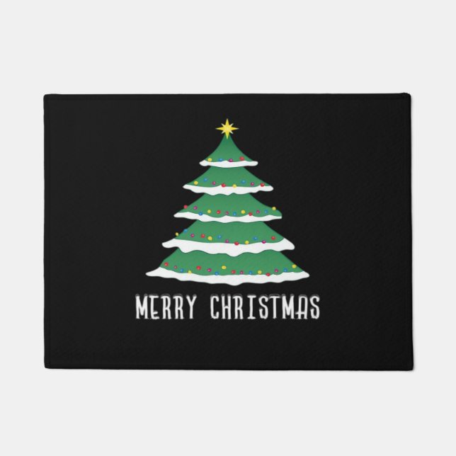 Frohe Weihnachten Klassiker Fußmatte (Vorderseite)