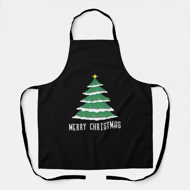 Frohe Weihnachten Klassiker Schürze (Vorderseite)
