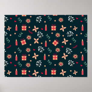 Frohe Weihnachten klassisch Elegant Stylisch Moder Poster
