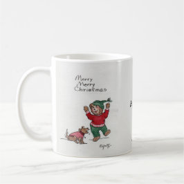 Frohe Weihnachten Kleiner Bär Genießen Sie den Sch Kaffeetasse