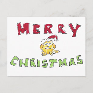 Frohe Weihnachten Kleiner Gelber Lab Welpe Cartoon