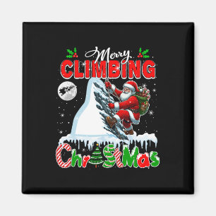 Frohe Weihnachten Klettern Farbiger Wagen Weihnach Magnet