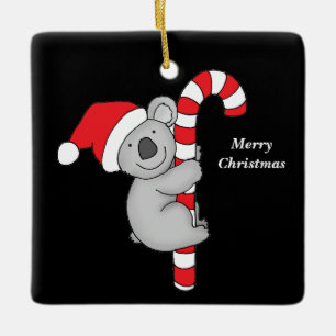 Frohe Weihnachten Koala Bären Keramik Ornament