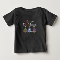 Frohe Weihnachten Kreuz Xmas Baum Retro
