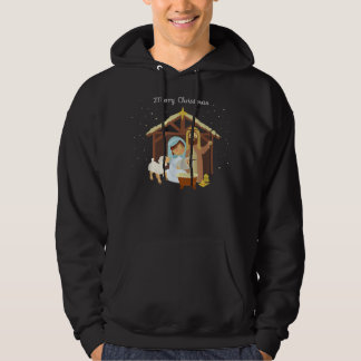 Frohe Weihnachten & Krippe Christlicher Glaube H Hoodie